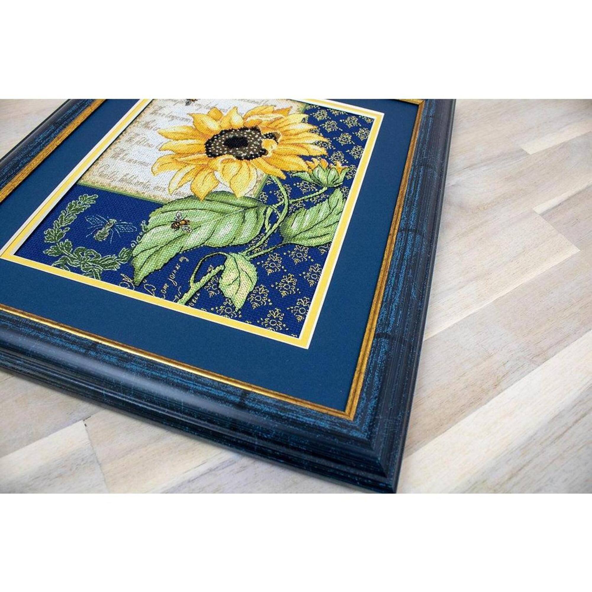 LetiStitch Sunflower Melody Counted Cross Stitch Kit